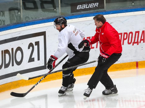 Раскатка «Авангарда» перед матчем с «Сибирью»