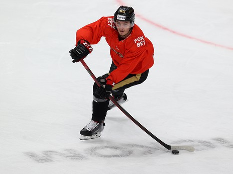 Тренировка «Авангарда» перед матчем с «Нефтехимиком»