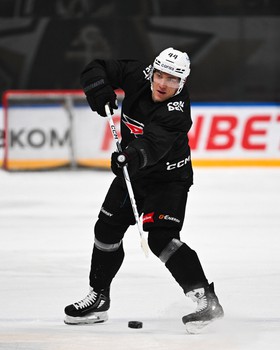 Тренировка «Авангарда» перед матчем во Владивостоке