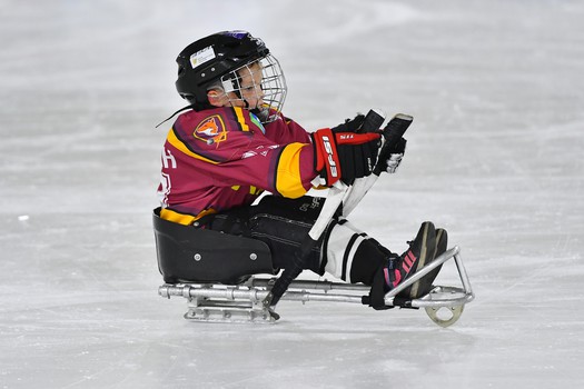 Турнир по следж-хоккею в Омске, день 1