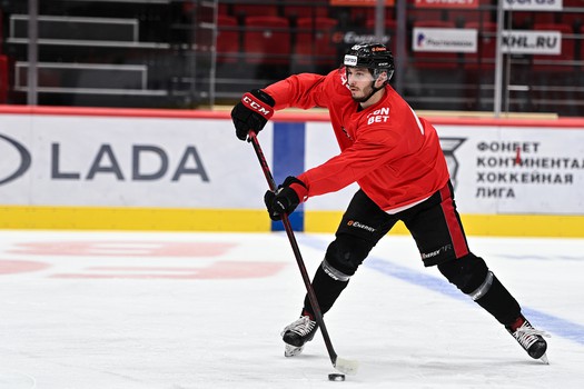 Тренировка «Авангарда» перед матчем с «Автомобилистом»