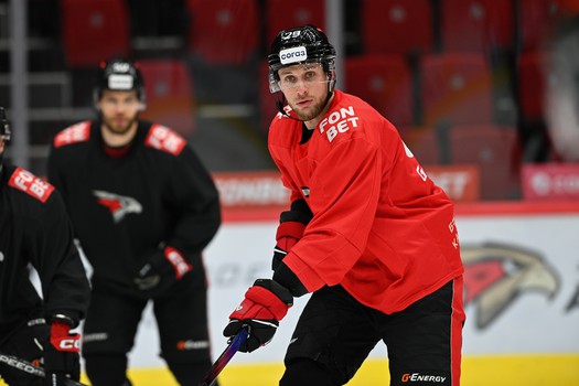 Тренировка «Авангарда» перед матчем с «Ак Барсом»