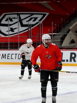 Тренировка «Авангарда» во время паузы в чемпионате