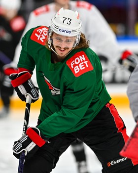 Раскатка «Авангарда» перед матчем в Новосибирске