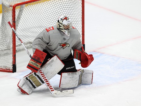 Раскатка «Авангарда» перед матчем в Хабаровске