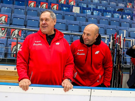 Раскатка «Авангарда» перед матчем с московским «Динамо»