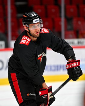 Тренировка «Авангарда» перед матчем со «Спартаком»