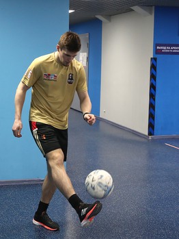 Тренировка «Авангарда» перед стартом финала Кубка Гагарина