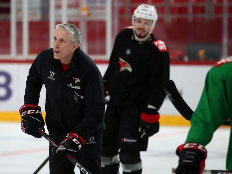 Тренировка «Авангарда» в Екатеринбурге перед третьим матчем серии с «Автомобилистом»