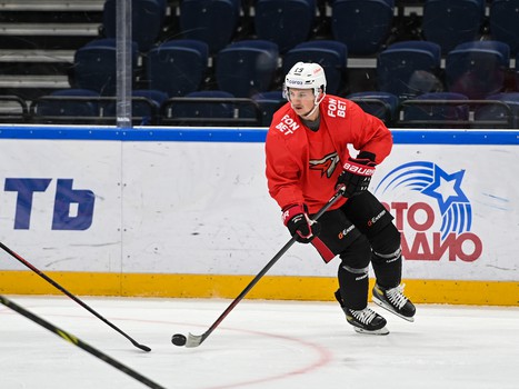 Раскатка «Авангарда» перед выездным матчем с московским «Динамо»