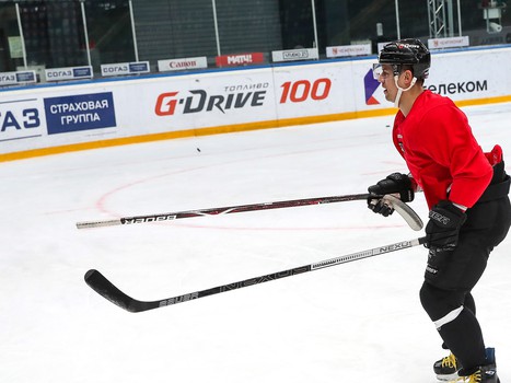 Раскатка «Авангарда» перед матчем со «Спартаком»