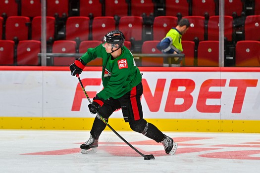 Раскатка «Авангарда» перед матчем с «Металлургом»