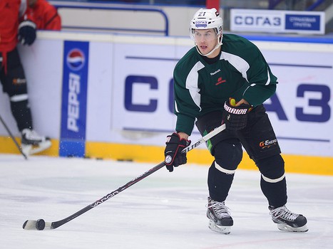 Раскатка "Авангарда" перед матчем с "Витязем"  5 января 2014 г.