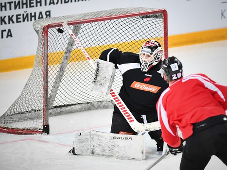 Раскатка "Авангарда" перед матчем с "Амуром"