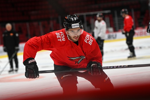 Раскатка «Авангарда» перед матчем с «Локомотивом»