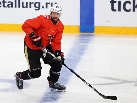 Раскатка «Авангарда» перед матчем в Магнитогорске