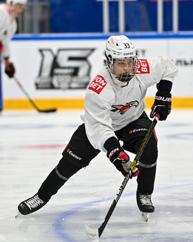 Раскатка «Авангарда» перед матчем в Уфе