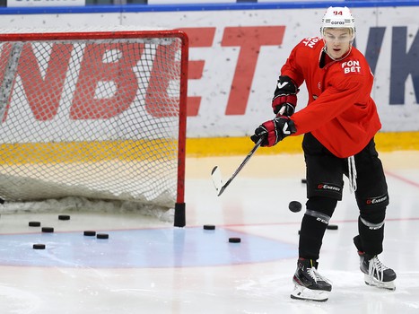 Раскатка «Авангарда» перед выездным матчем против СКА