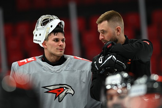 Тренировка «Авангарда» перед матчем с «Ак Барсом»