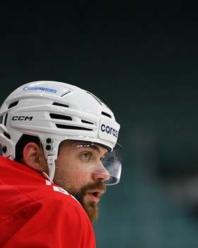 Тренировка «Авангарда» перед матчем в Санкт-Петербурге