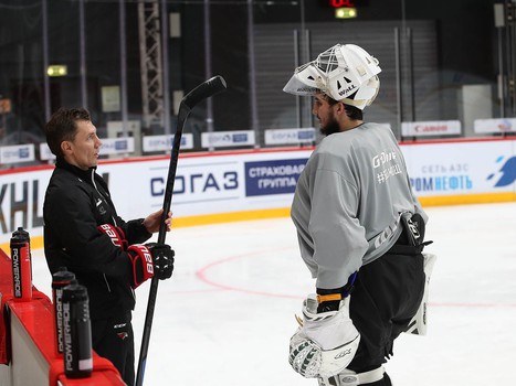 Раскатка «Авангарда» перед матчем с «Салаватом Юлаевым»