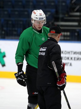 Раскатка «Авангарда» перед выездным матчем с минским «Динамо»