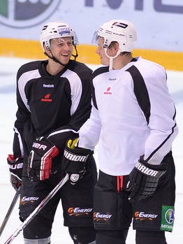 Раскатка "Авангарда" в Астане перед матчем с "Барысом" 17 сентября 2013