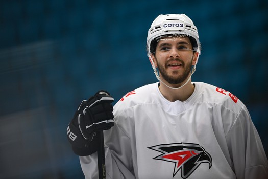 Тренировка «Авангарда» перед матчем в Астане