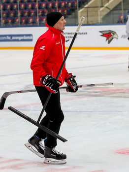 Раскатка «Авангарда» перед матчем с «Салаватом Юлаевым»