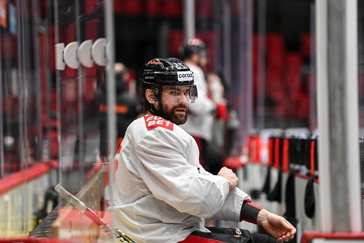 Тренировка «Авангарда» перед матчем с «Трактором»