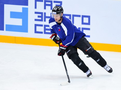 Раскатка "Авангарда" перед матчем с "Сибирью"