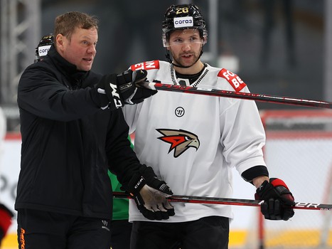 Раскатка «Авангарда» перед матчем с «Автомобилистом»