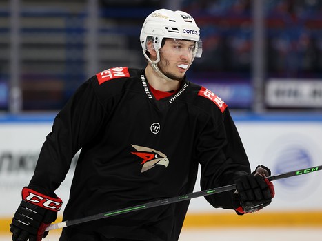 Тренировка «Авангарда» перед пятым матчем серии в Магнитогорске