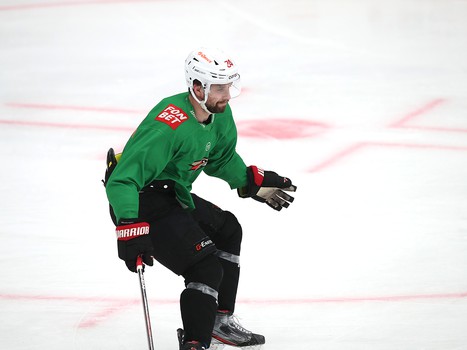 Тренировка «Авангарда» перед стартом финала Кубка Гагарина