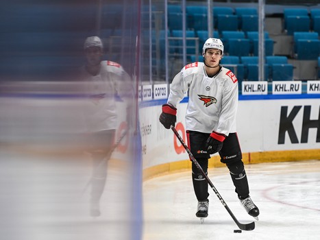 Раскатка «Авангарда» перед матчем в Нур-Султане