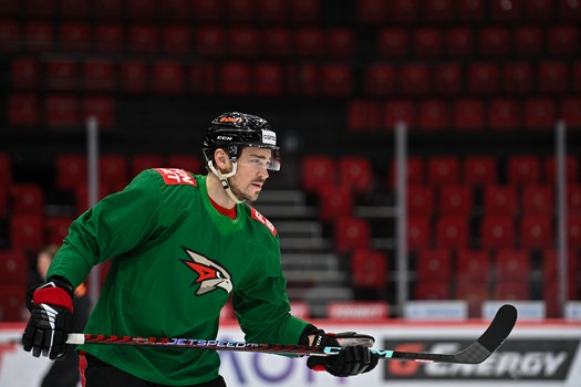 Раскатка «Авангарда» перед матчем с минским «Динамо»