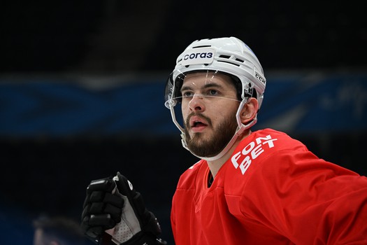 Раскатка «Авангарда» перед выездным матчем с московским «Динамо»