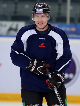 Раскатка "Авангарда" перед матчем со "Спартаком" 16.01.2014