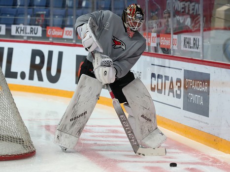 Раскатка «Авангарда» перед матчем против СКА