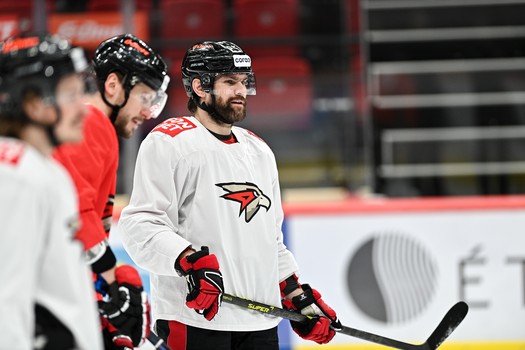 Раскатка «Авангарда» перед первым матчем серии с «Металлургом»