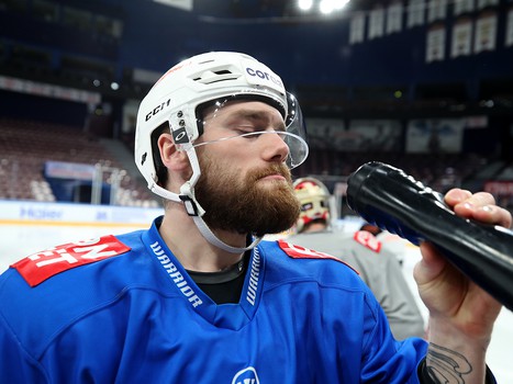 Тренировка «Авангарда» перед шестым матчем серии с «Металлургом»