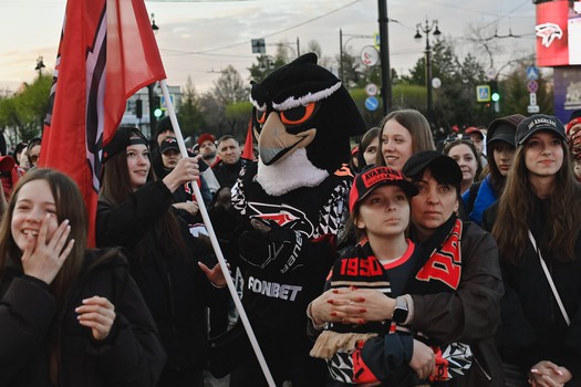 Фан-зона «Авангарда» на Пешеходном Любинском