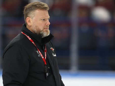 Раскатка «Авангарда» перед матчем в Магнитогорске