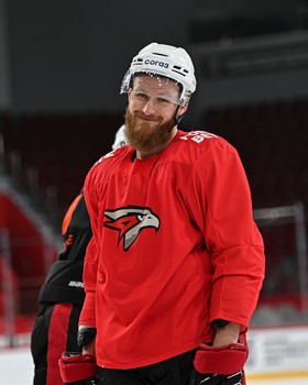 Тренировка «Авангарда» перед матчем в Екатеринбурге