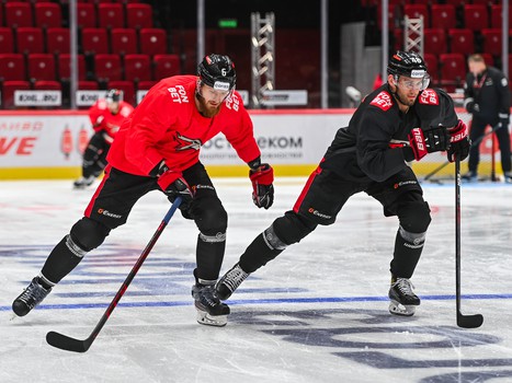 Раскатка «Авангарда» перед домашним матчем с «Сибирью»