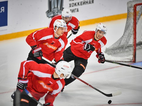 Раскатка "Авангарда" перед выездным матчем с ХК "Сочи"