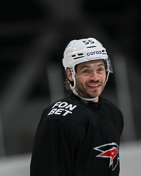 Тренировка «Авангарда» перед матчем в Казани