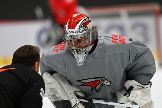 Тренировка «Авангарда» перед матчем с «Адмиралом»