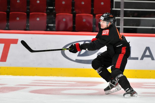 Раскатка «Авангарда» перед матчем с «Металлургом»