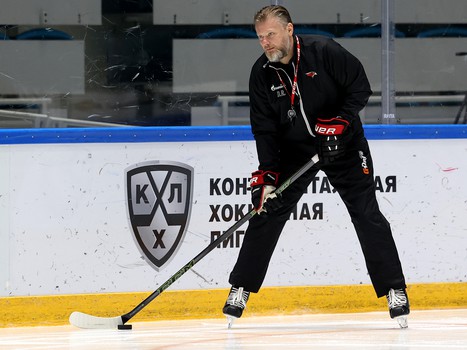 Тренировка «Авангарда» перед матчем в Нур-Султане